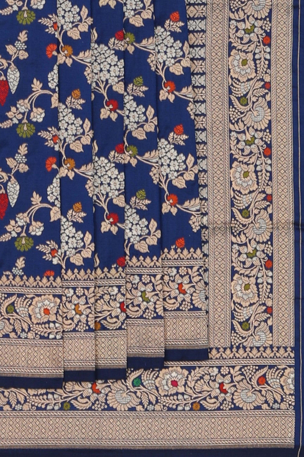 Image of Banarasi Silk Royal Blue Saree